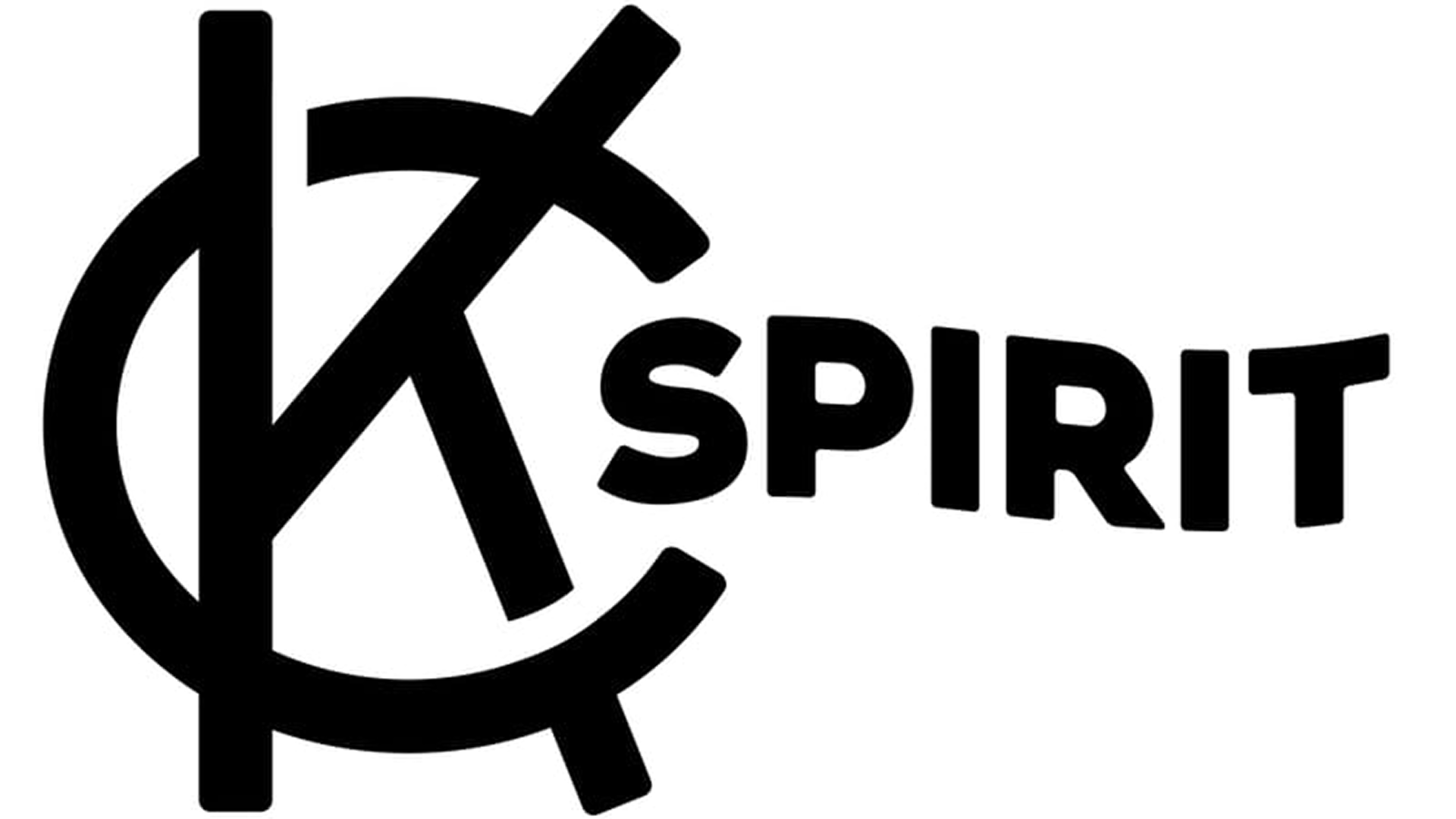 Black KC Spirit logo against a white background