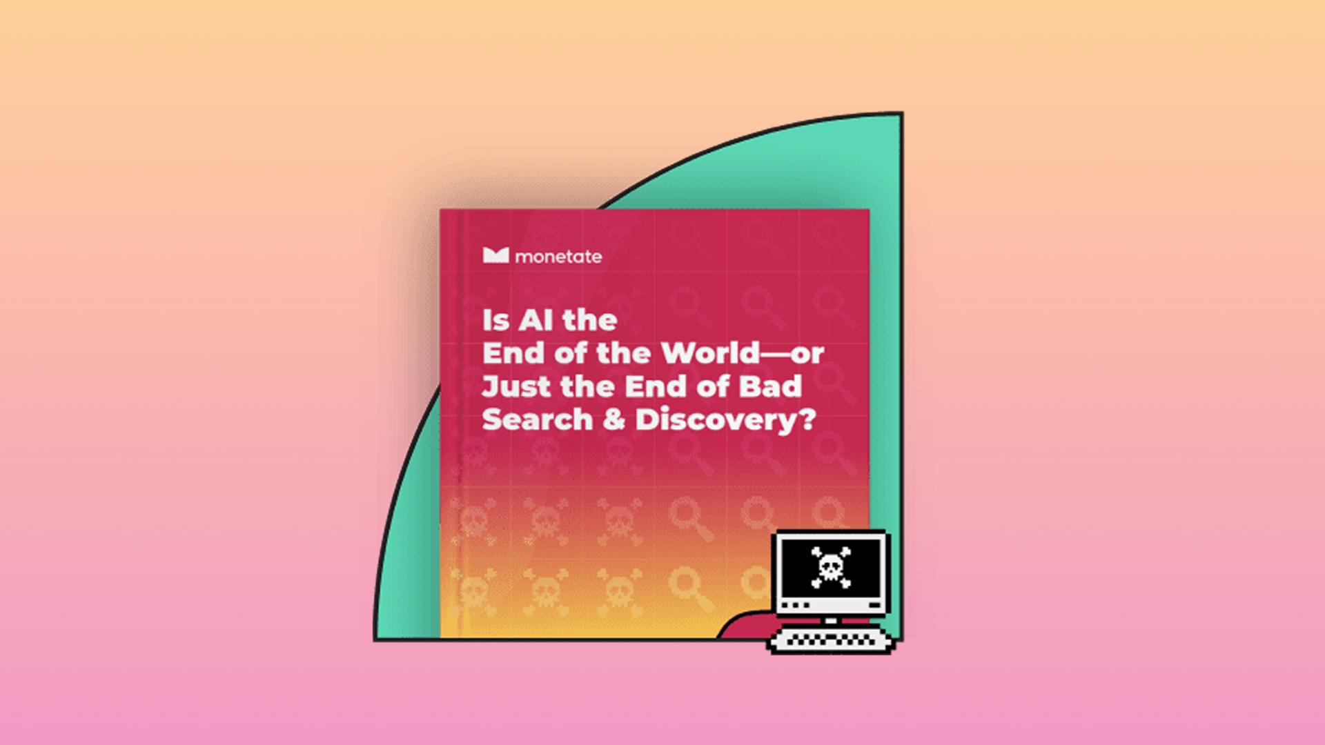 AI campaign ebook cover with pixel-art computer